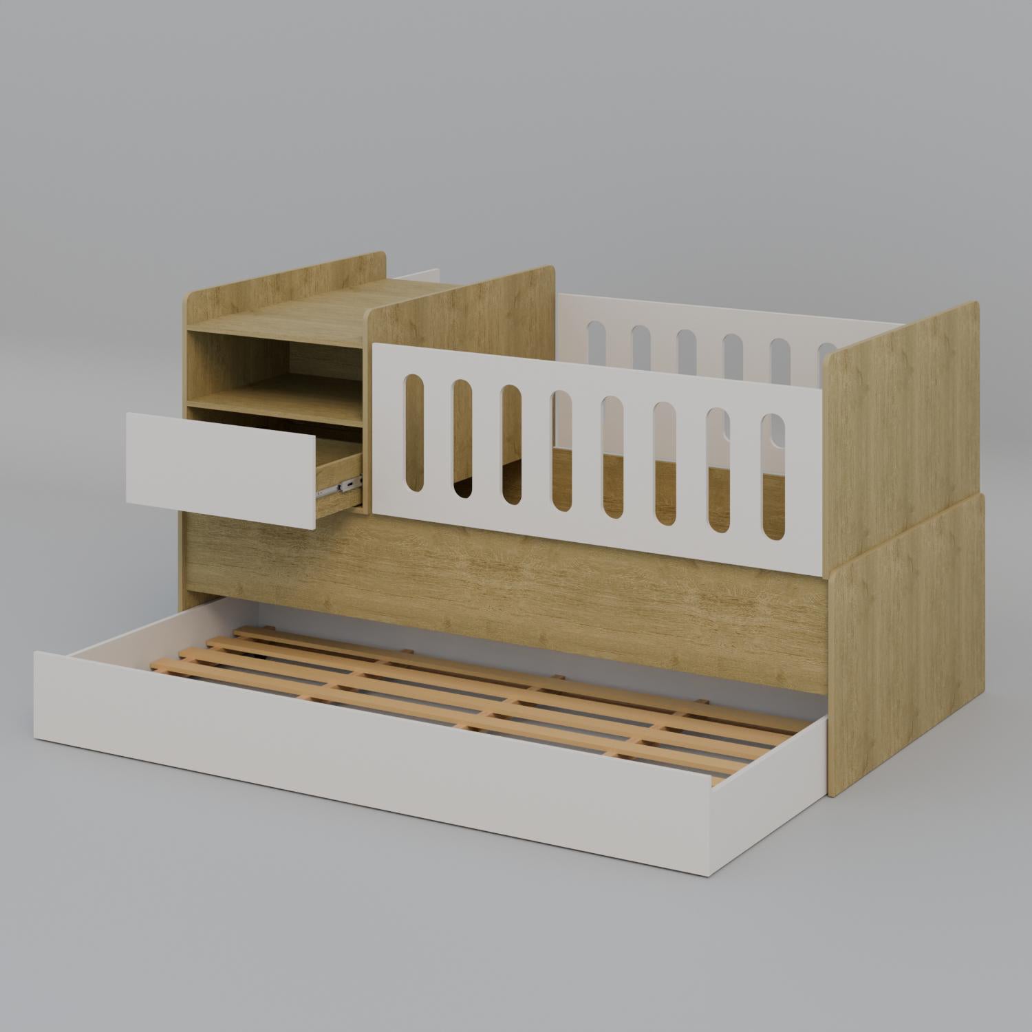 Cama Cuna 1.00 Emotion Natural, Off White