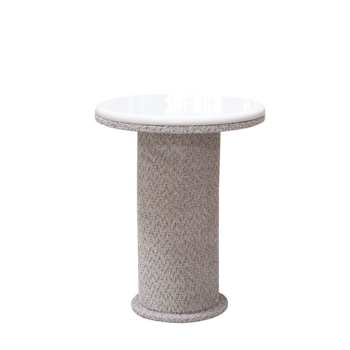 Mesa Auxiliar Kaira Off White, Dotty Mocca