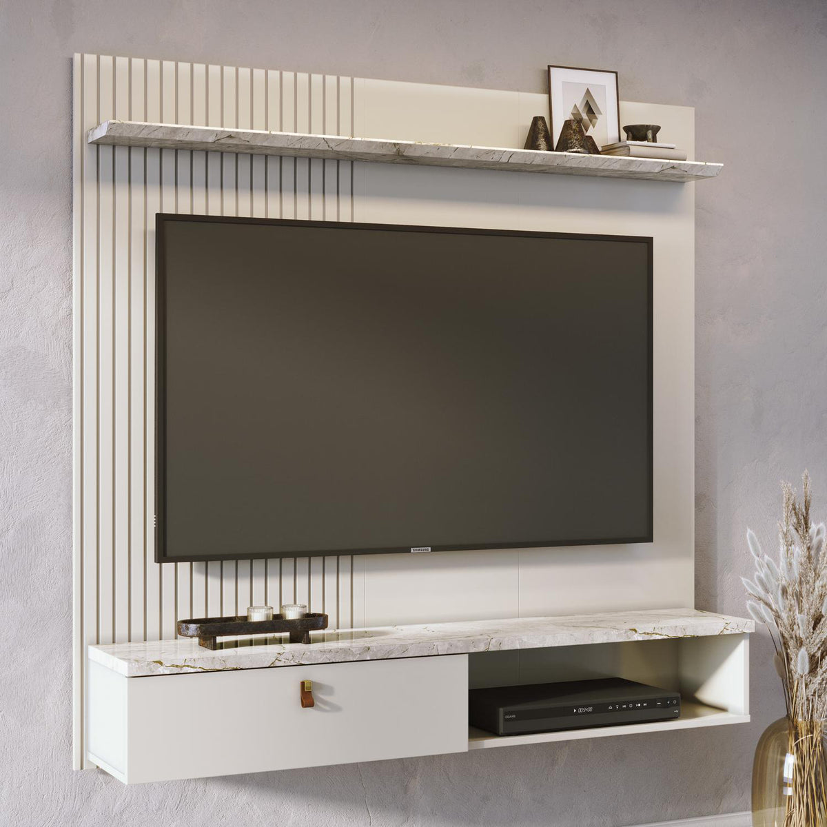 Panel Tv Atenea 141X136X29 Marmolado