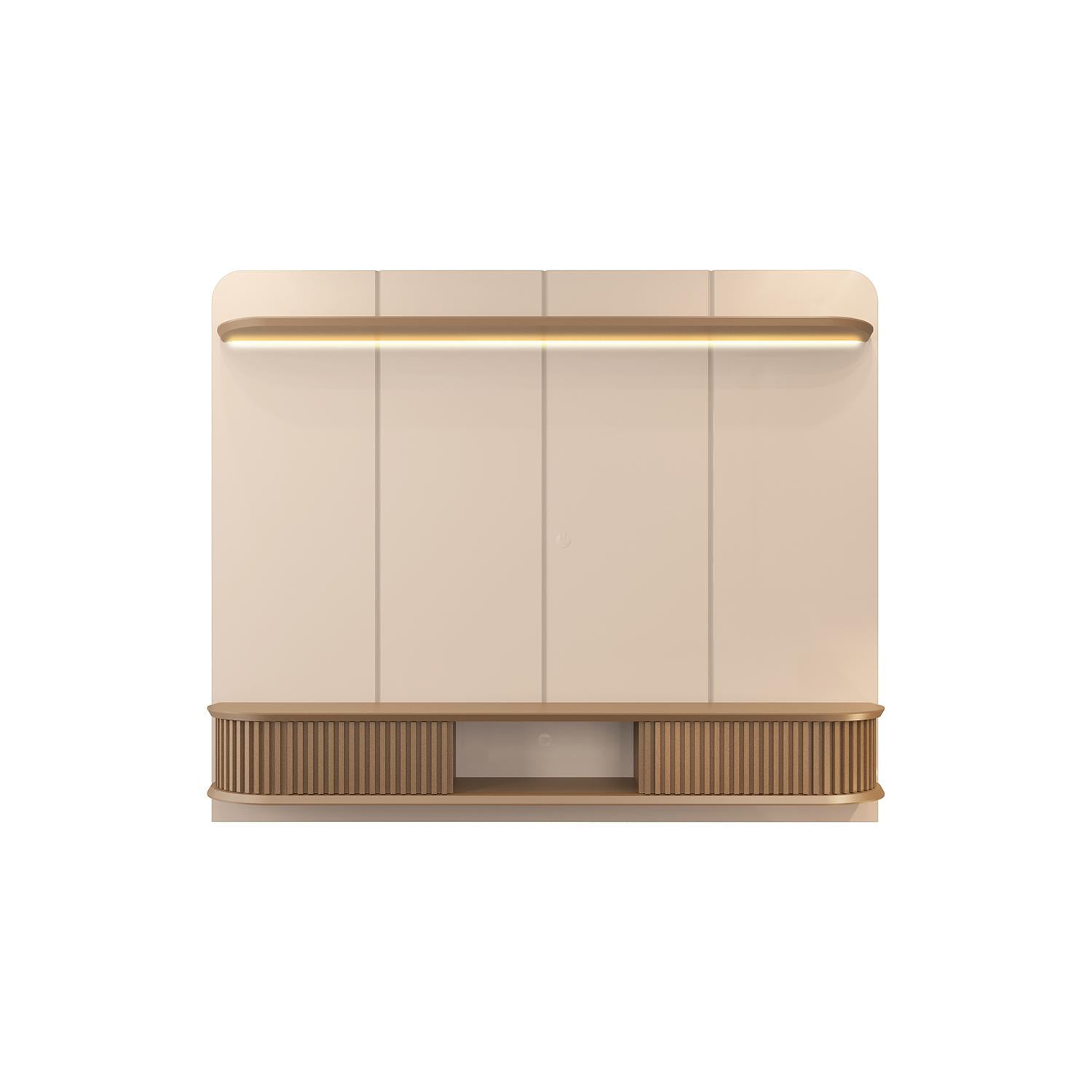 Panel Tv Cami 215X169X38 Off White, Champana