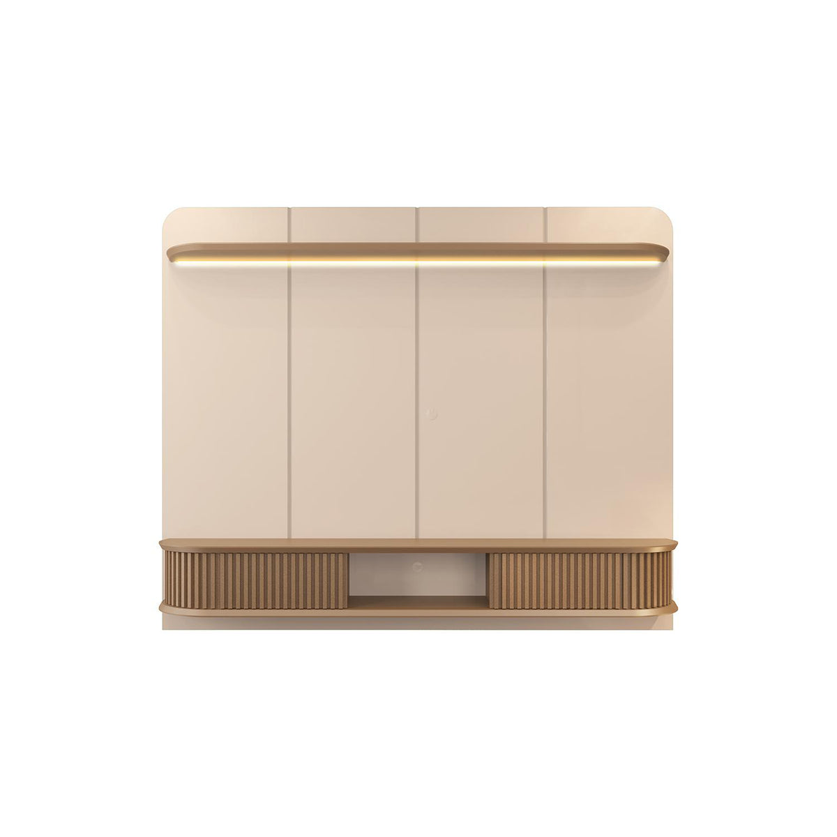 Panel Tv Cami 215X169X38 Off White, Champana