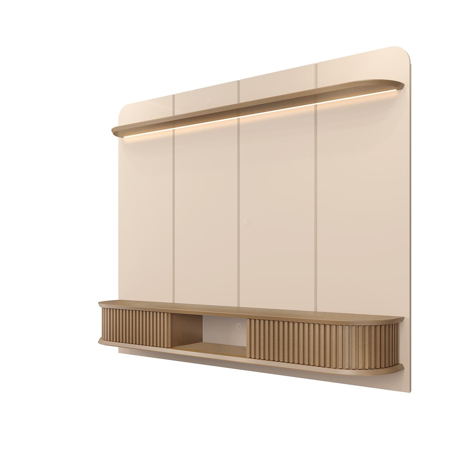 Panel Tv Cami 215X169X38 Off White, Champana
