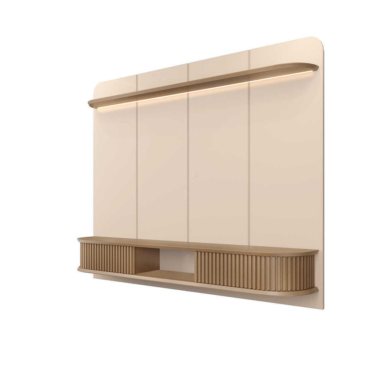 Panel Tv Cami 215X169X38 Off White, Champana