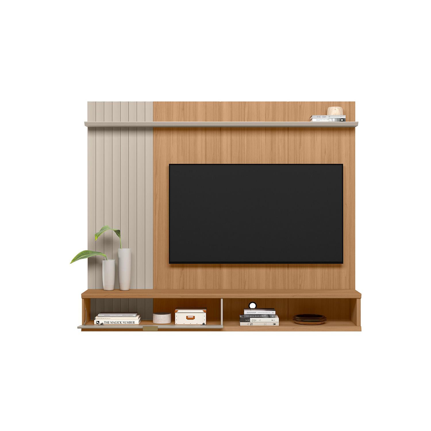 Panel De Tv 179X150X31 Solara Natural, Off White