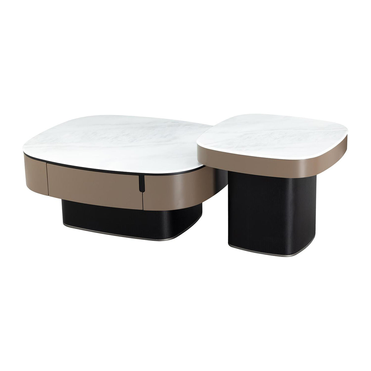 Mesa De Centro Camerun Negro, Marmol