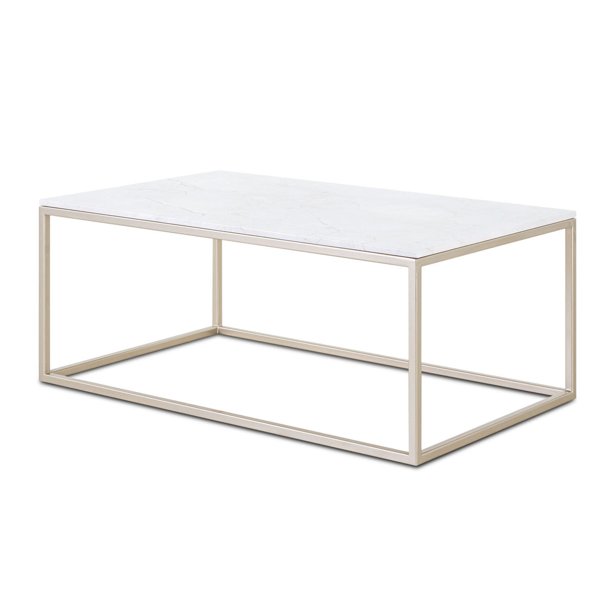 Mesa Centro Marmol  Clapton Champaña