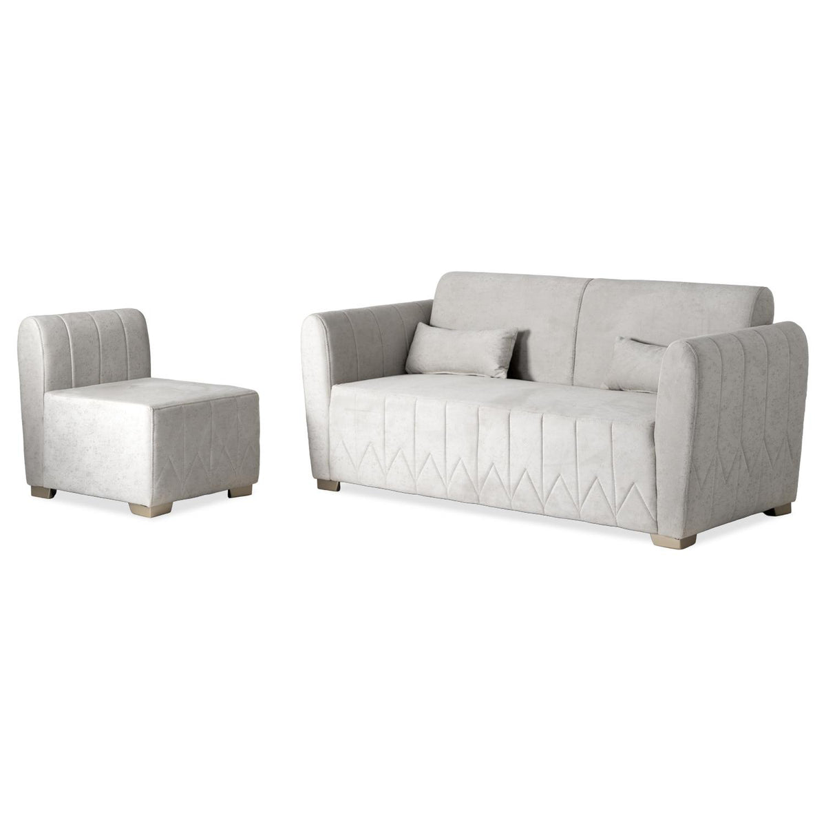 Sala Funcional Noah Velvet Luxury Sand, Champaña