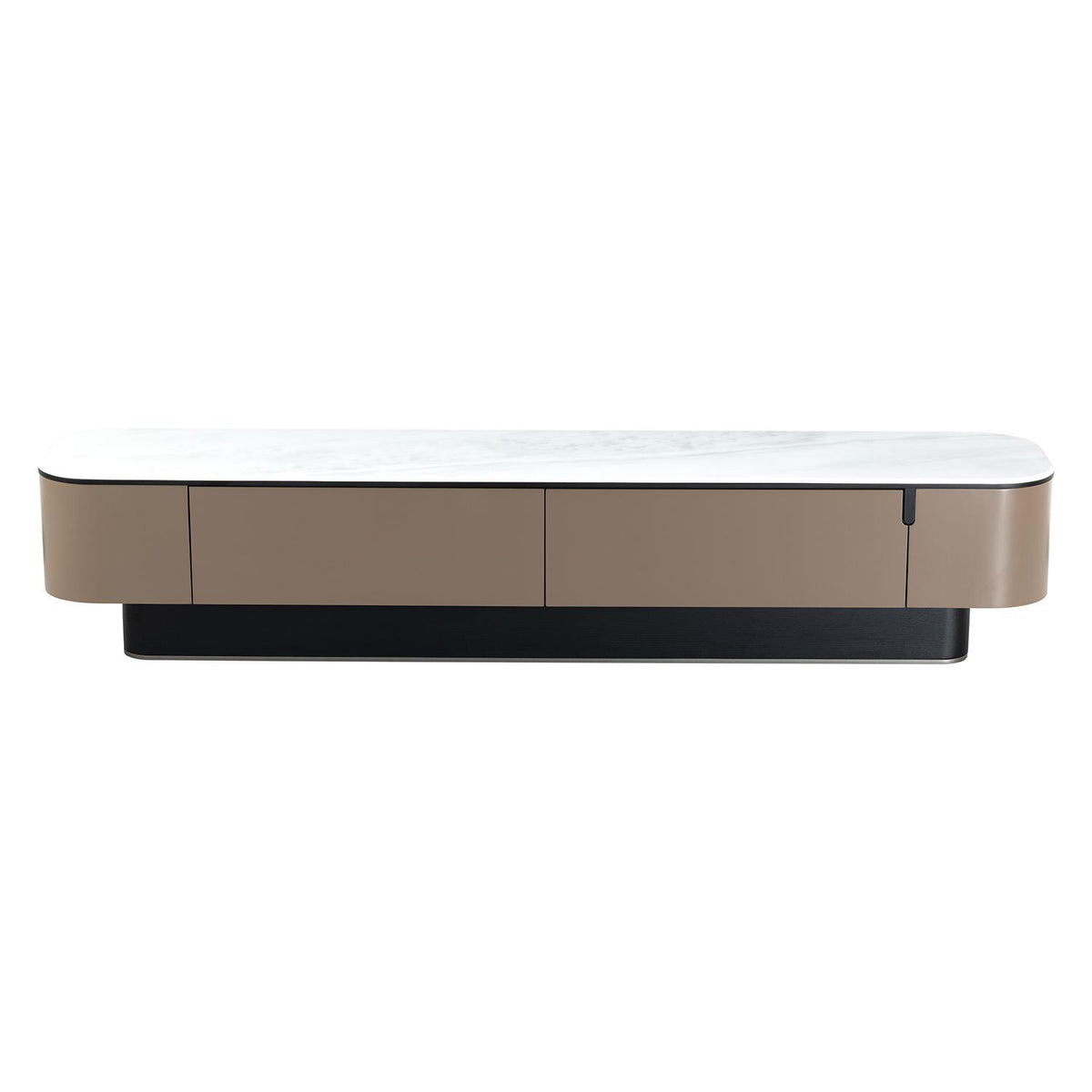 Mesa De Tv Camerun Negro, Marmol
