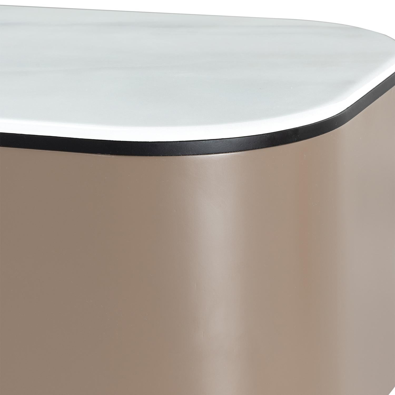 Mesa De Tv Camerun Negro, Marmol