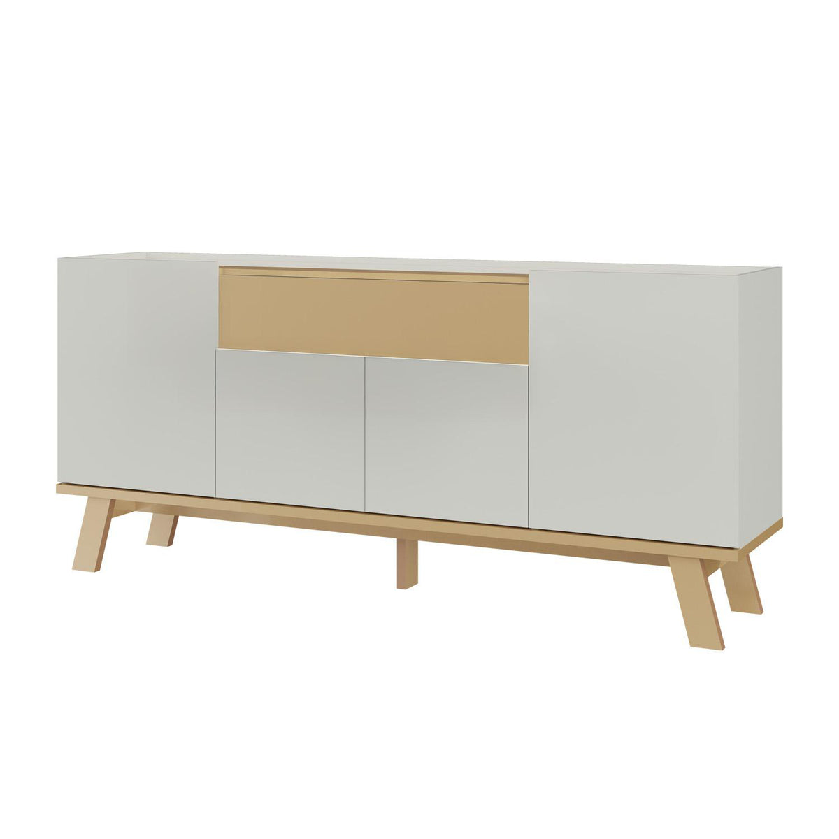 Bifé Adam 183X82X40 Off White, Champaña