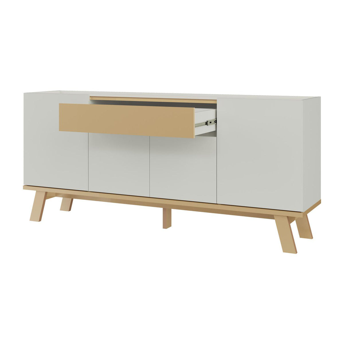 Bifé Adam 183X82X40 Off White, Champaña