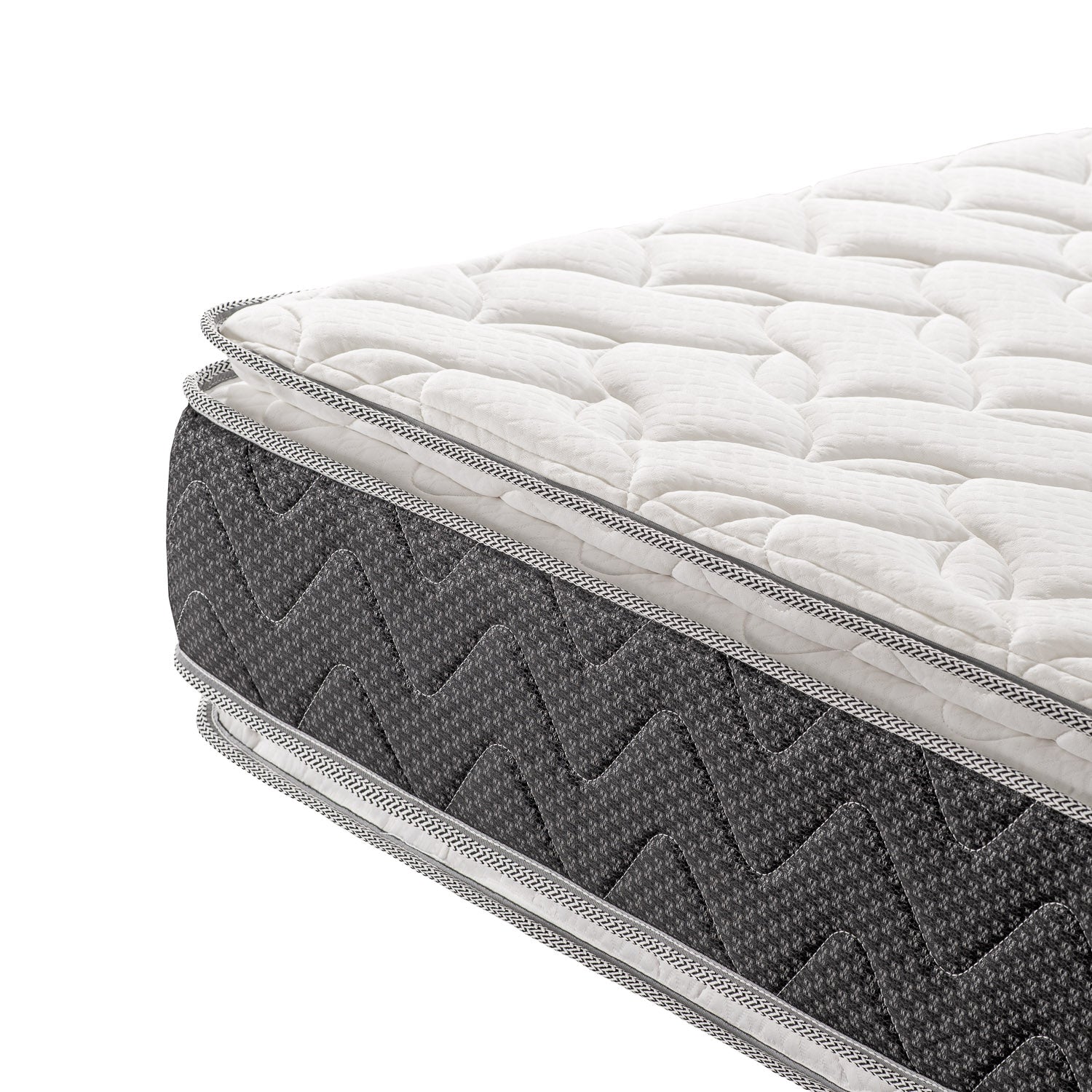 Colchón Sencillo 1.00 Berlin New Doble Pillow Top Ortopédico Zabra (Garantía 9 años)
