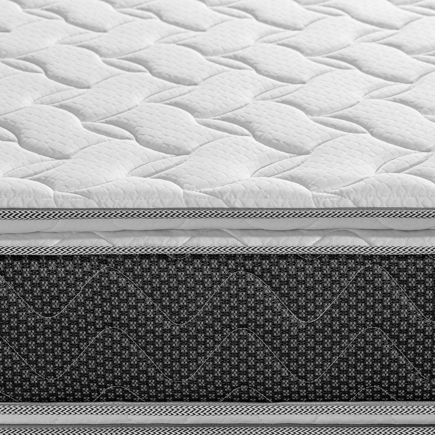 Colchón Sencillo 1.00 Berlin New Doble Pillow Top Ortopédico Zabra (Garantía 9 años)