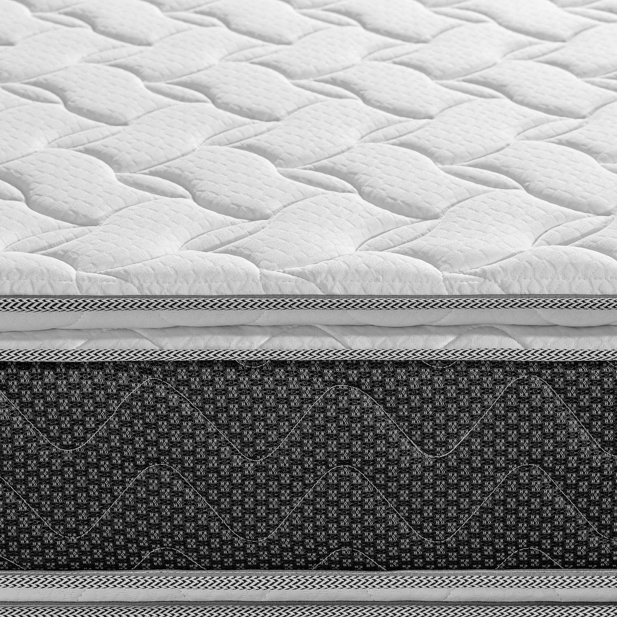 Colchón Semi Doble Berlin New Doble Pillow Top Ortopédico Zabra (Garantía 9 años)