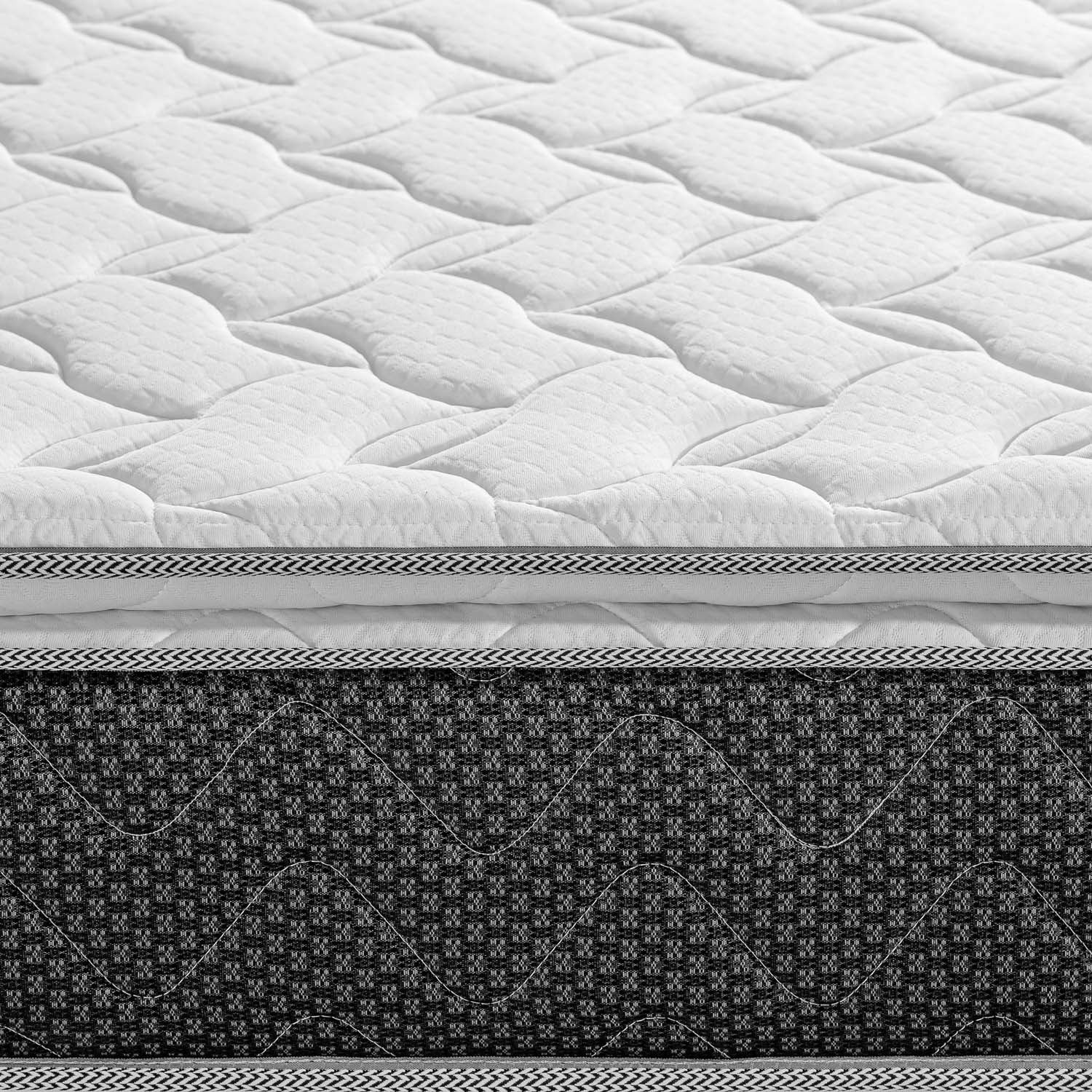Colchón Semi Doble Berlin New Pillow Top Ortopédico Zabra (Garantía 9 años)