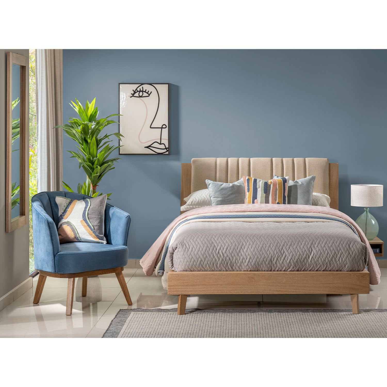 Alcoba Semi Doble Piero Marfil Eurolino, Natural