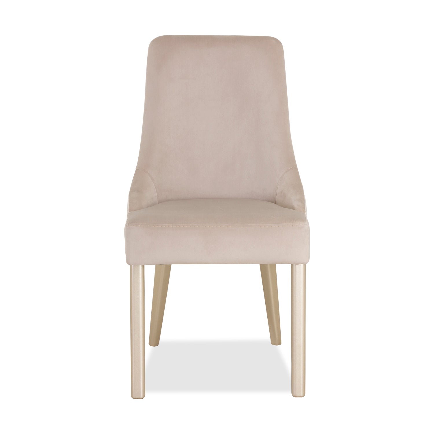 Silla Comedor Berlin Velvet Magic Perla Beige, Champaña