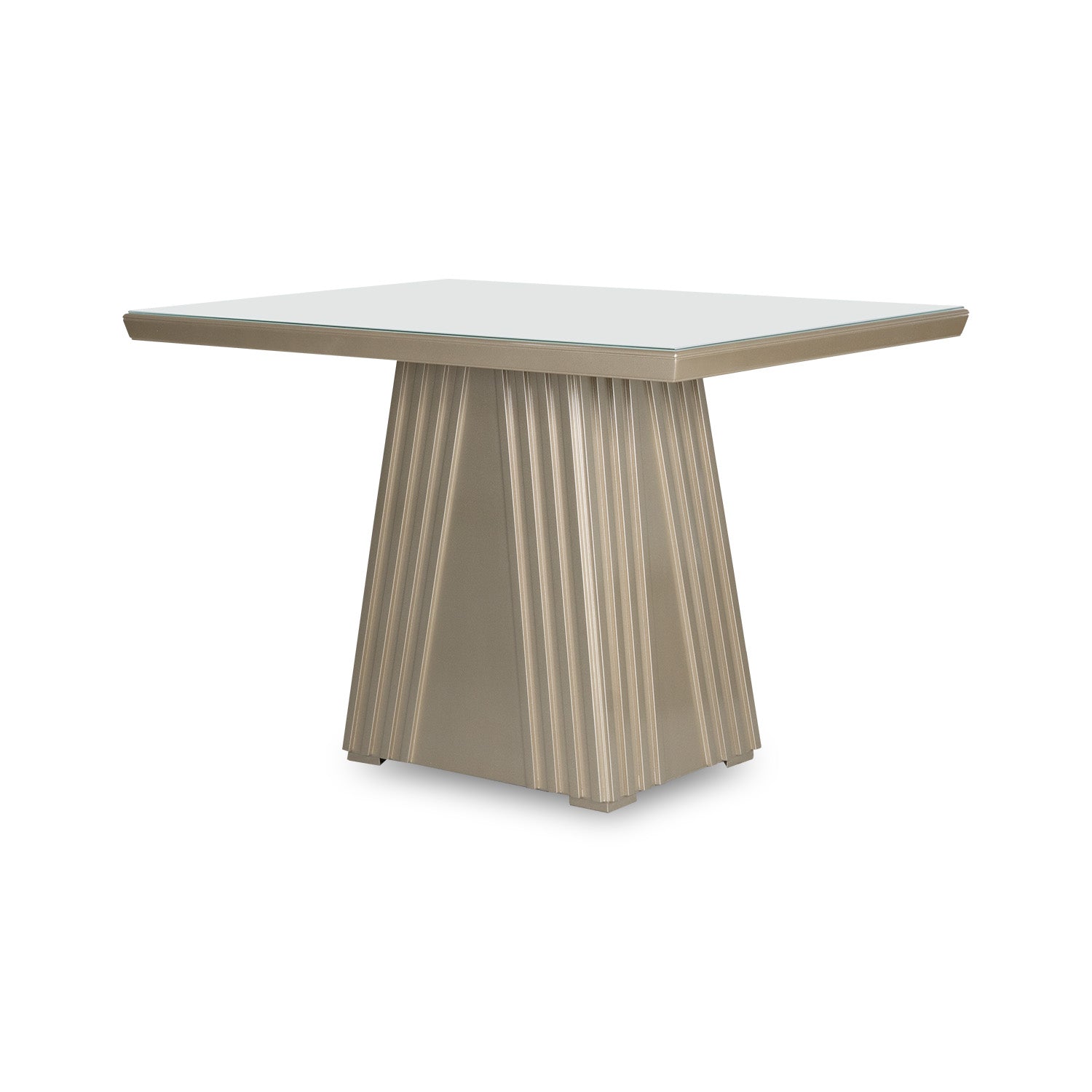 Comedor 4 Puestos Jansen Eurolino Fiore Perla, Champaña Ultraglass