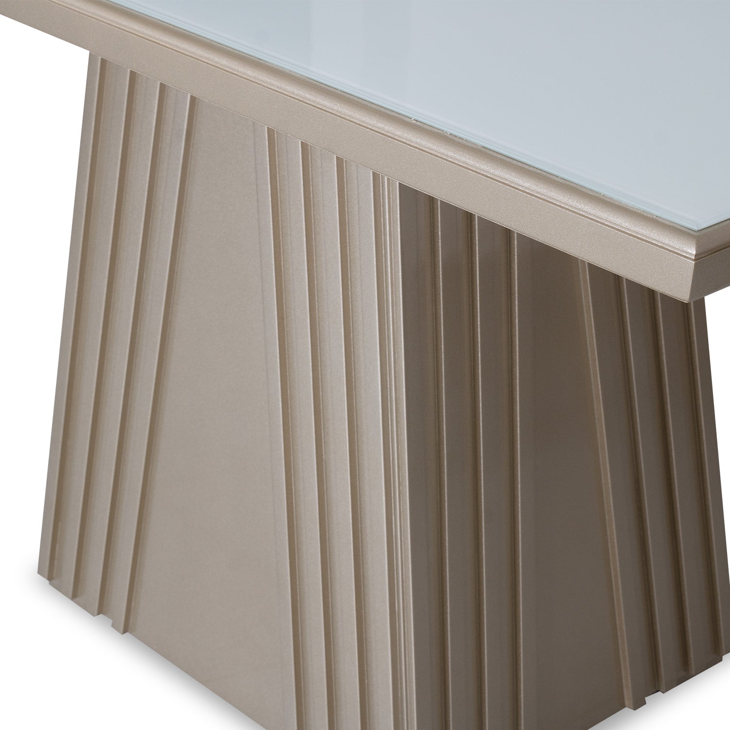 Comedor 4 Puestos Jansen Eurolino Fiore Perla, Champaña Ultraglass