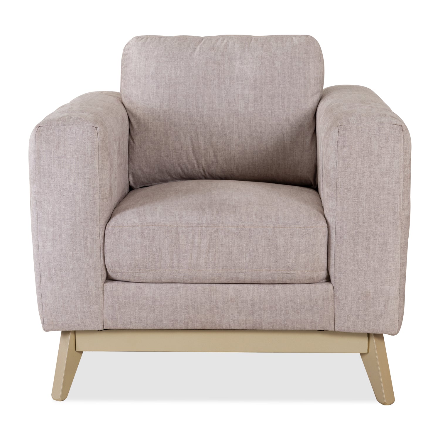 Poltrona Line Velvet Azafran Crudo, Champaña Premium