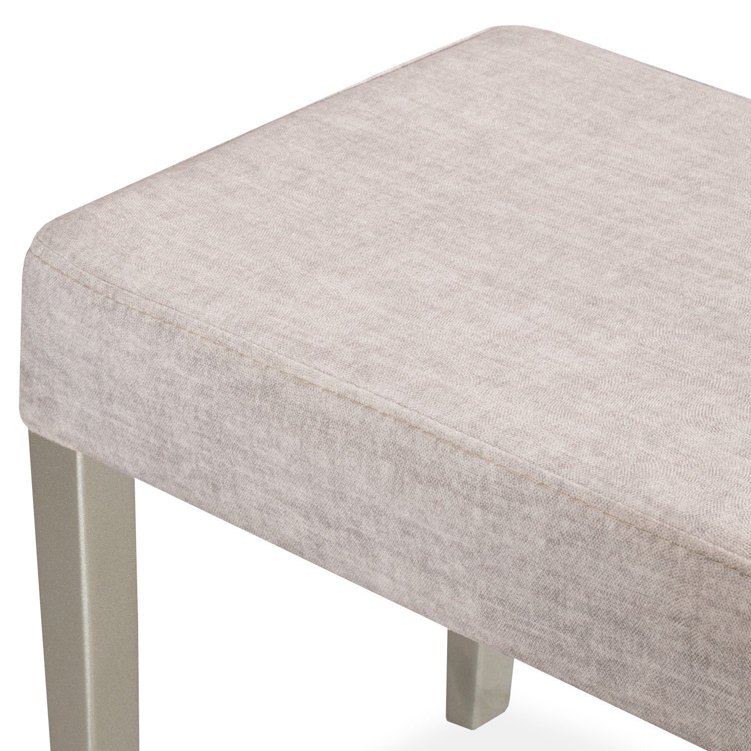 Comedor 6 Puestos Line Velvet Azafran Crudo, Champaña