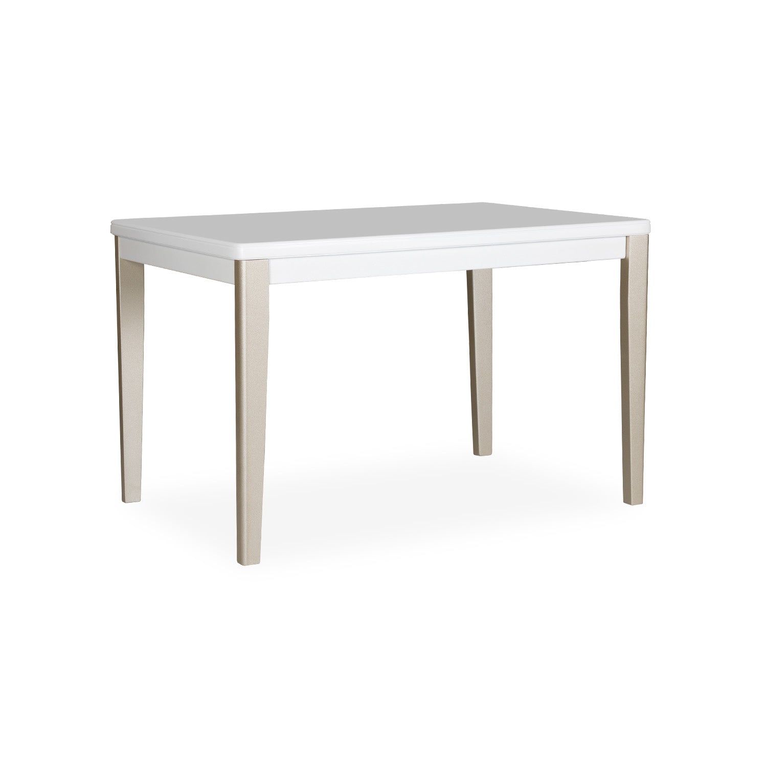 Comedor 6 Puestos Line Velvet Azafran Crudo, Champaña