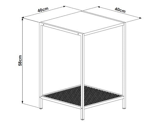 Mesa Auxiliar Jass Natural