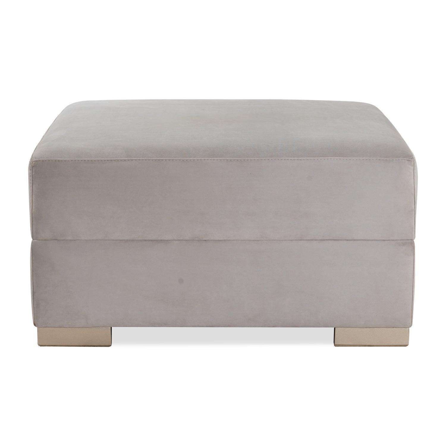 Puff Owen Velvet Zarina Marmol, Champaña