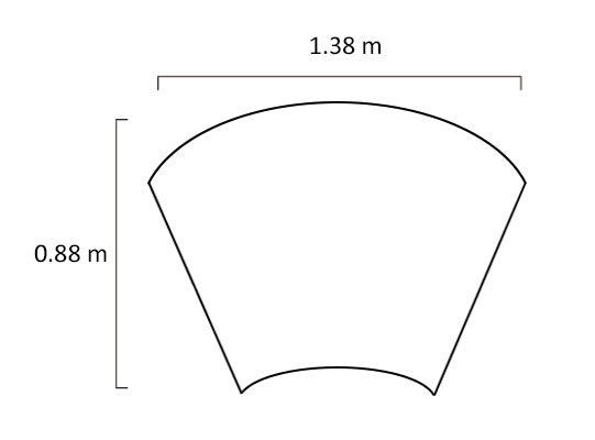 Puff Owen Curvo Velvet Zarina Marmol, Champaña