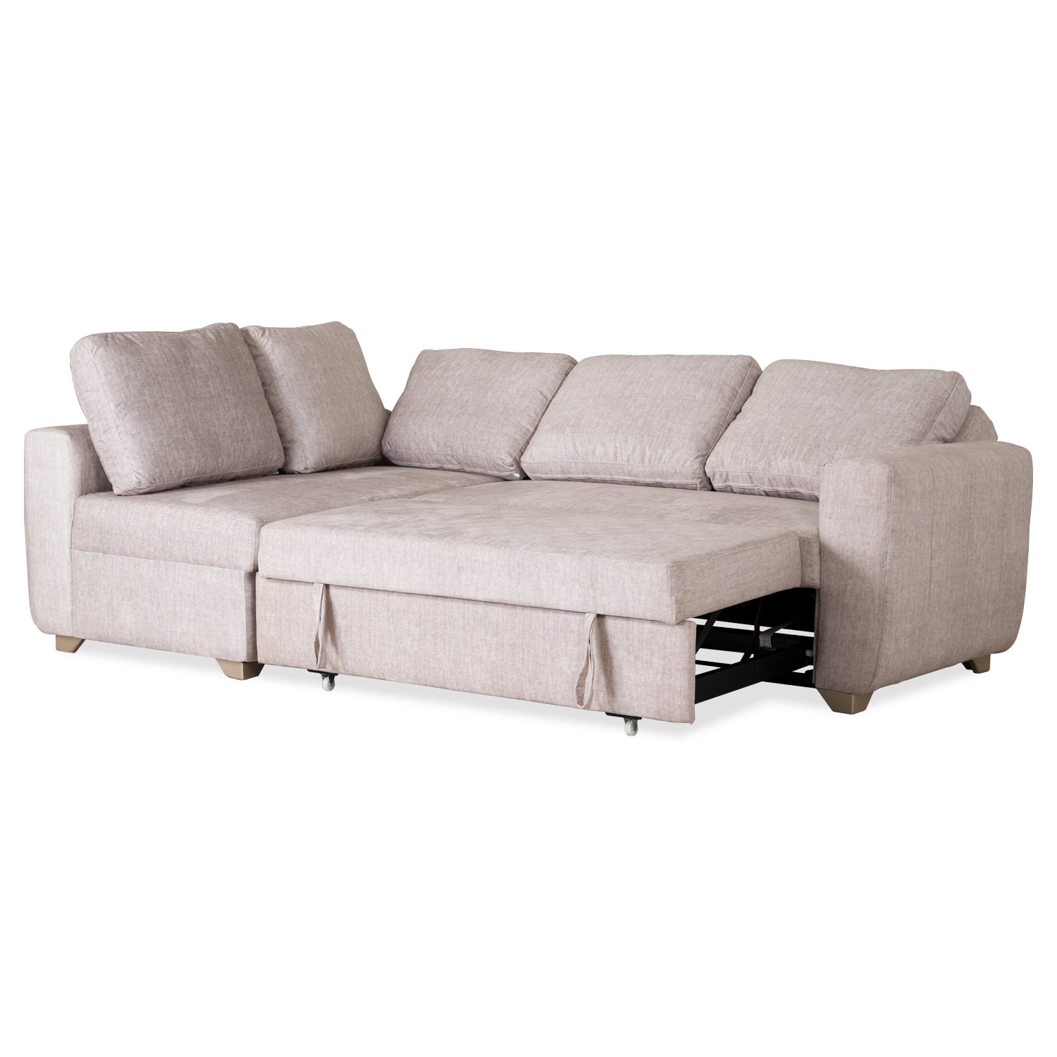 Sala Cama Line Velvet Azafran Crudo,Champaña
