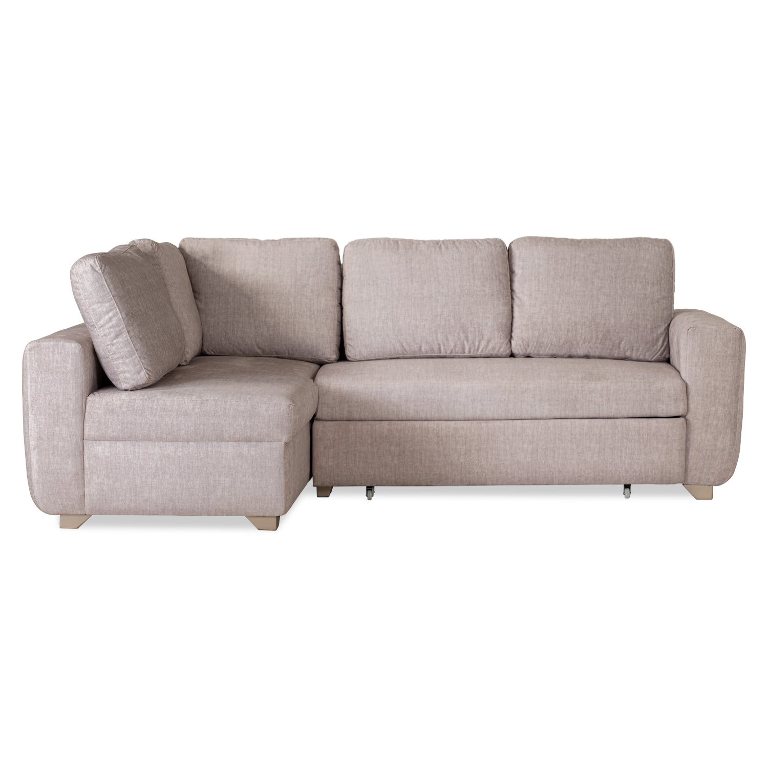Sala Cama Line Velvet Azafran Crudo,Champaña