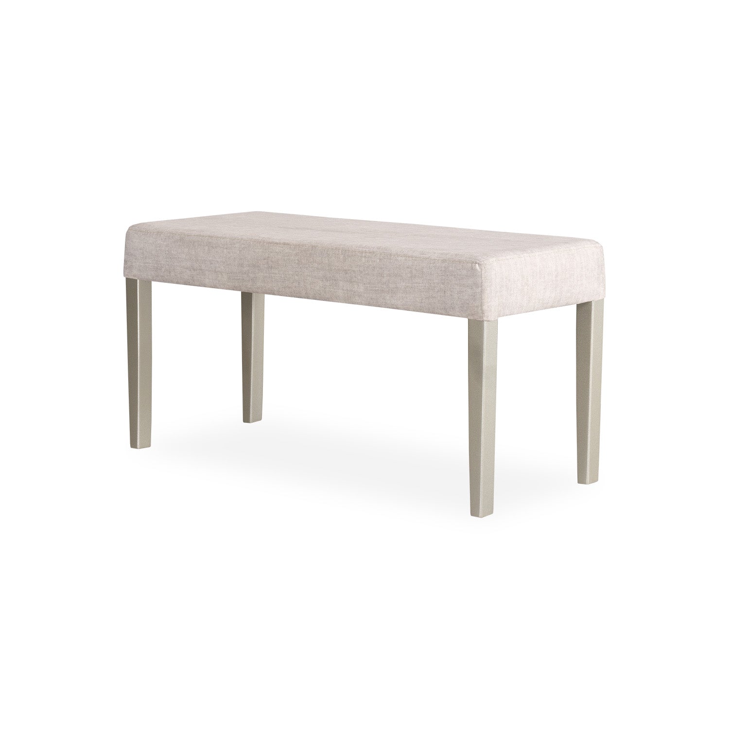Comedor 4 Puestos Line Velvet Azafran Crudo, Champaña