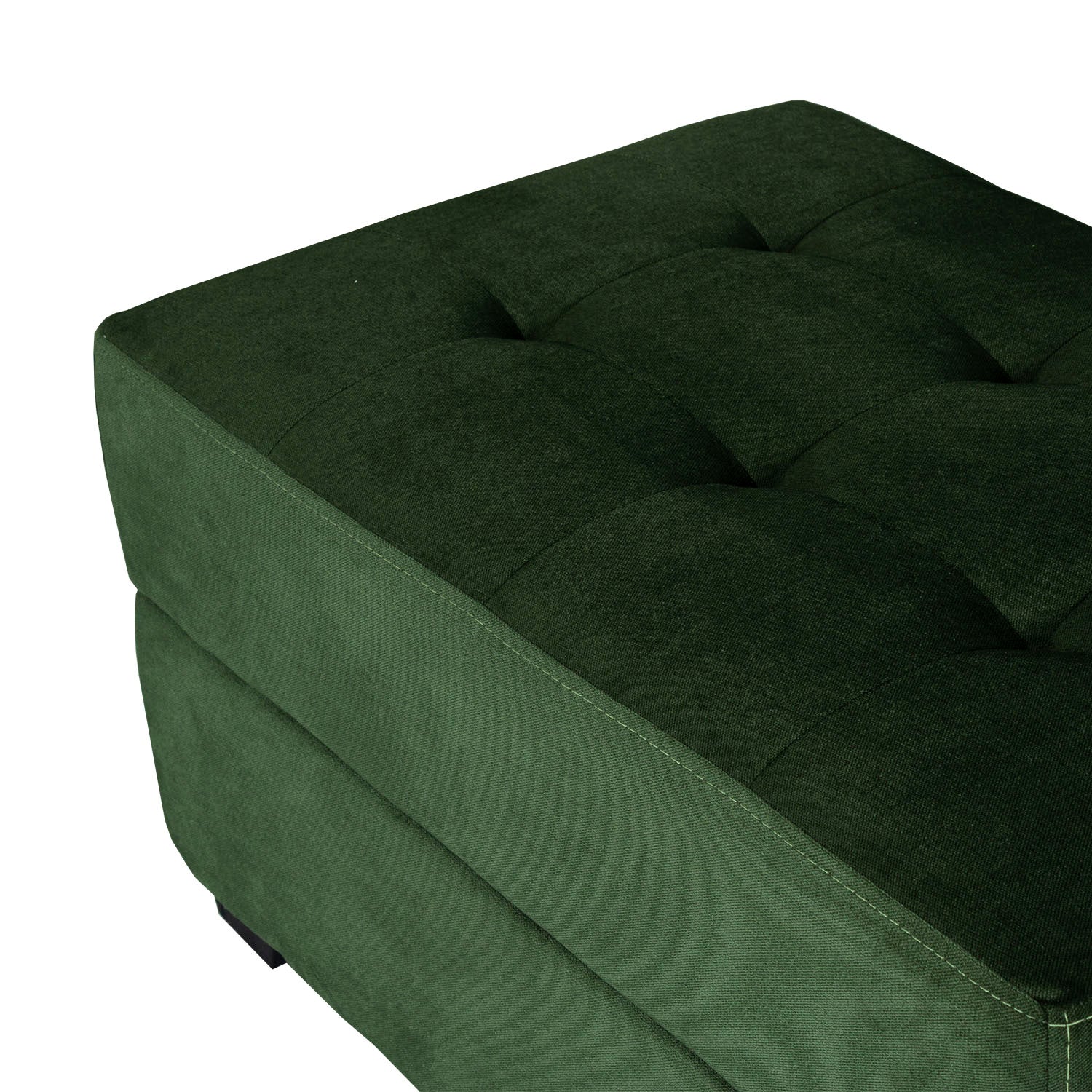 Puff Metz Velvet London Verde, Negro