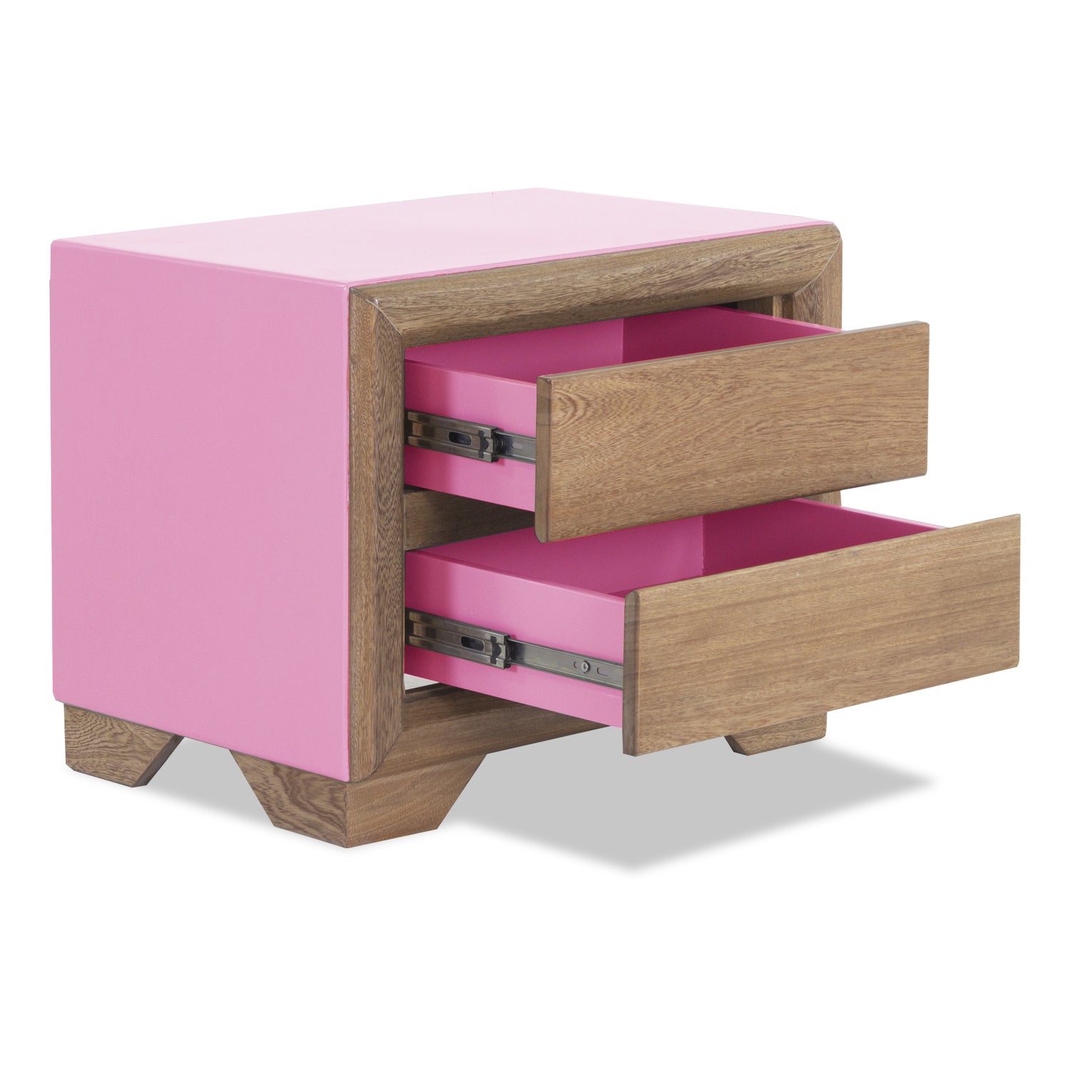 Mesa de Noche Marbella Juvenil Natural, Rosa