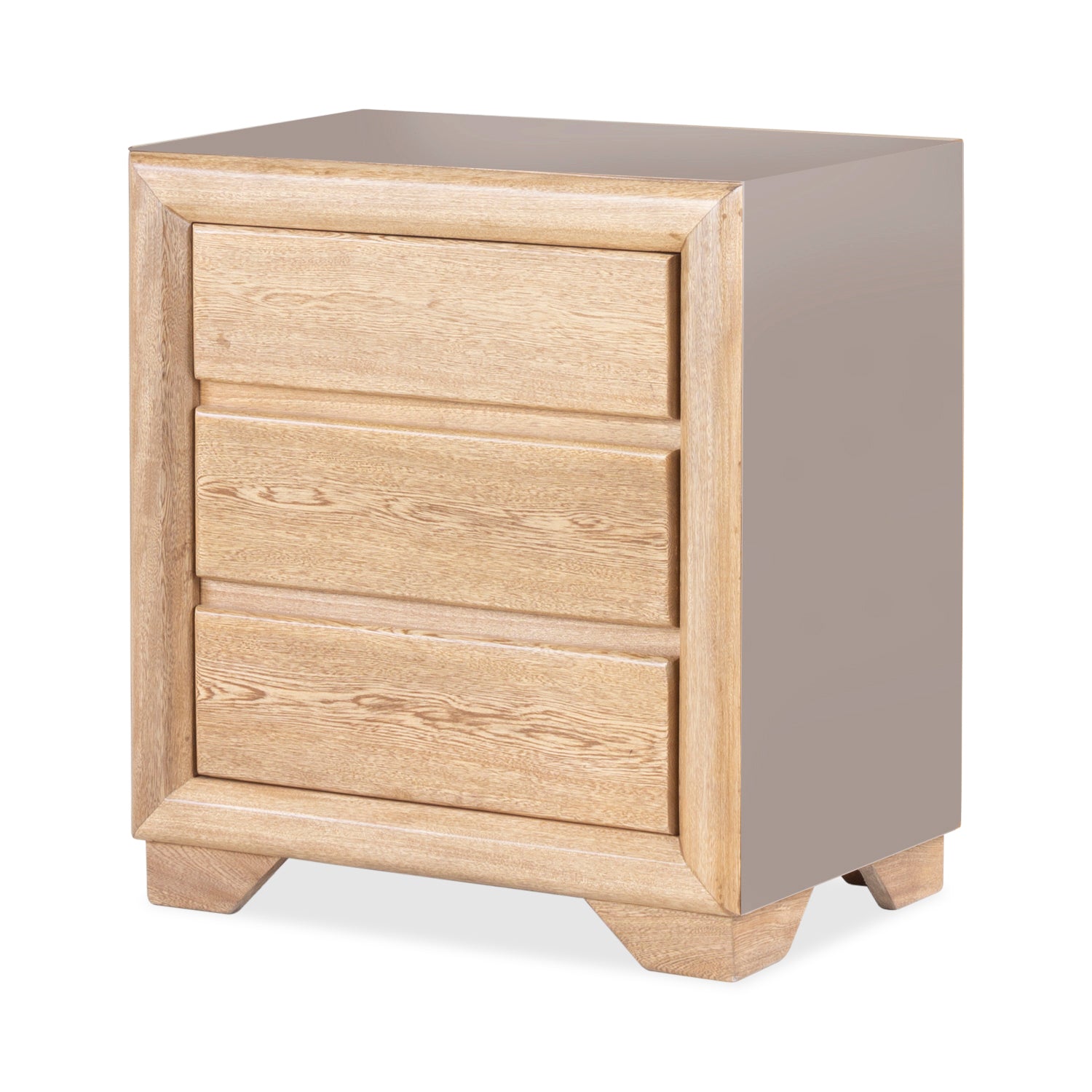 Mesa de Noche Marbella Taupe Perla, Natural*