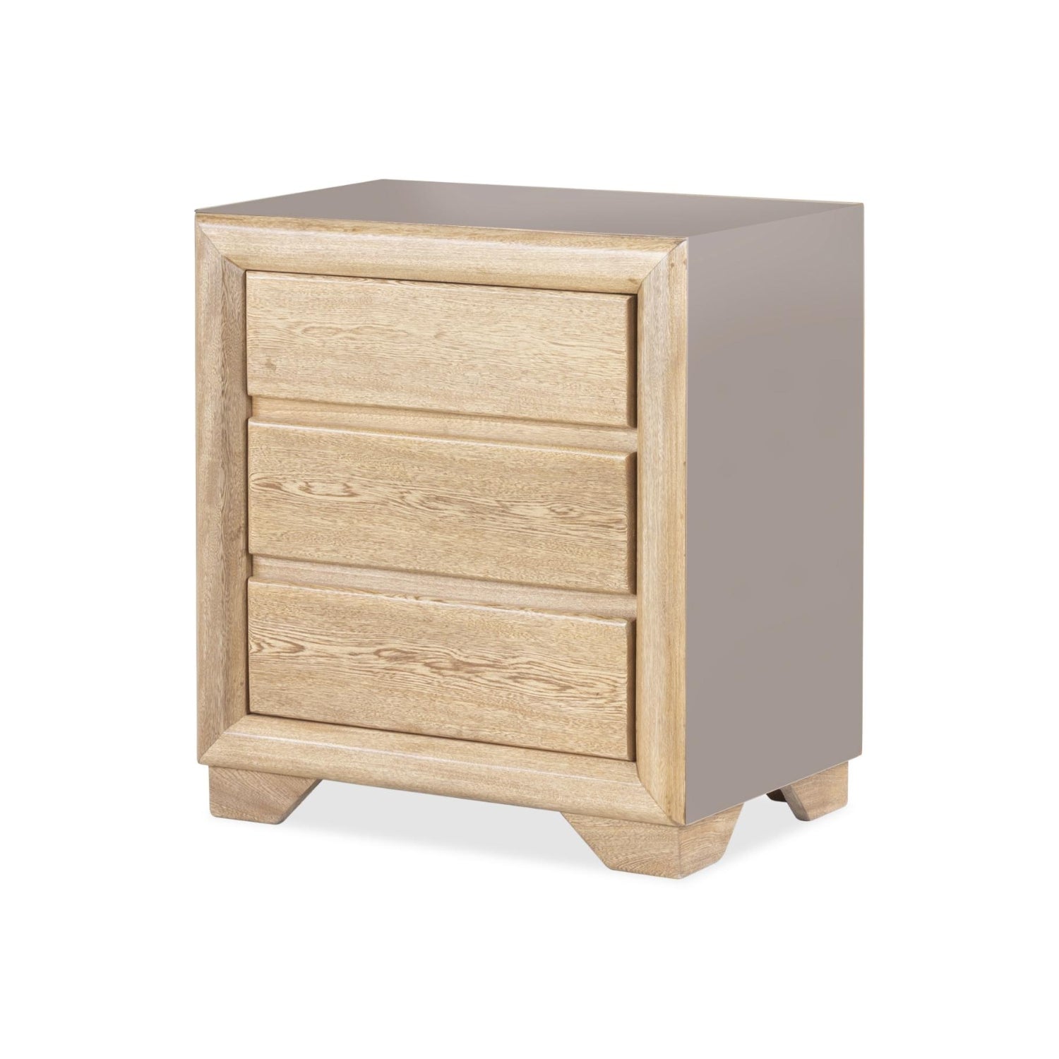 Mesa de Noche Marbella Taupe Perla, Natural*