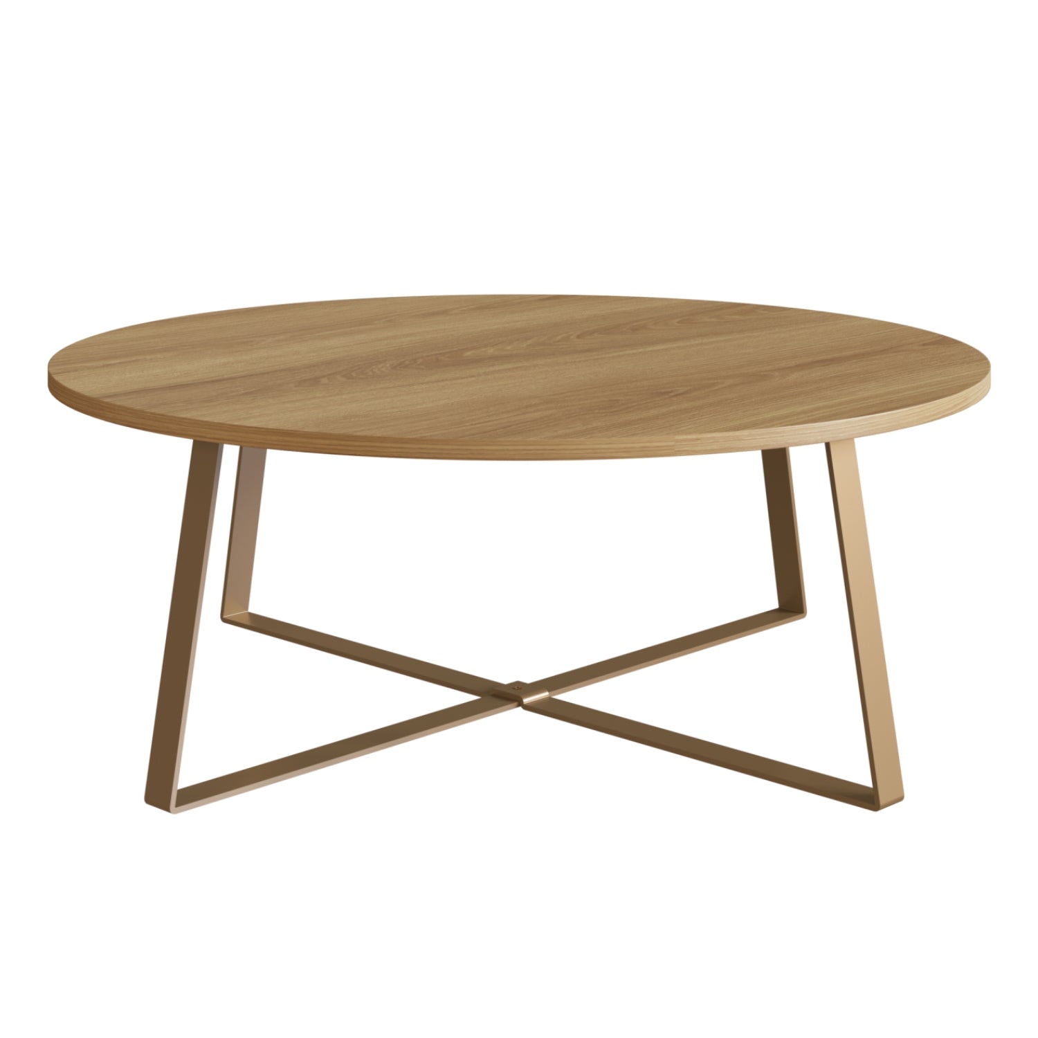Mesa De Centro Lilo Natural, Dorado Premium