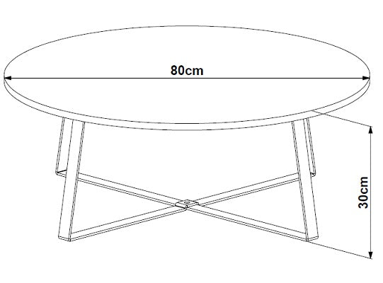 Mesa De Centro Lilo Natural, Dorado Premium