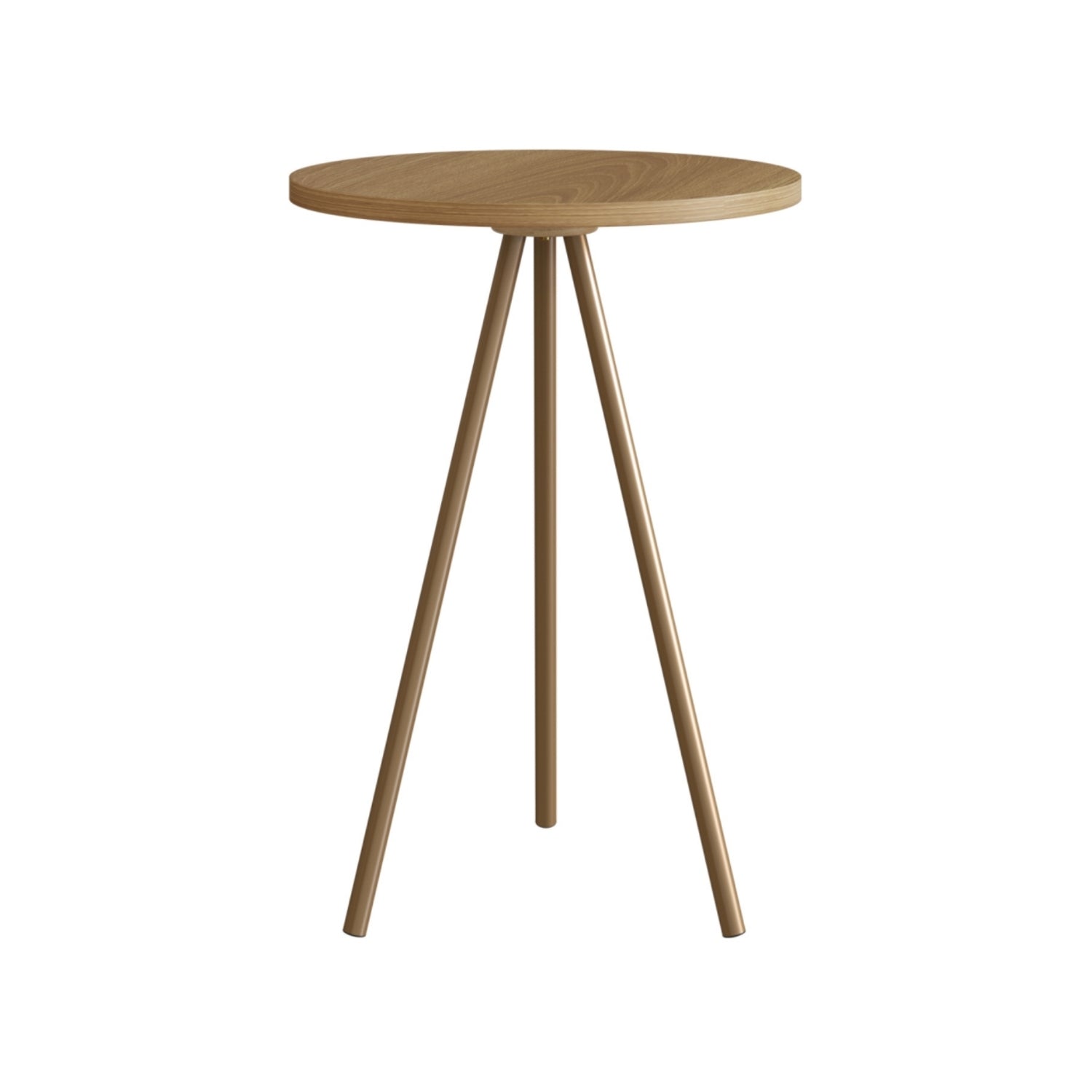 Mesa Auxiliar Lilo Natural, Dorado