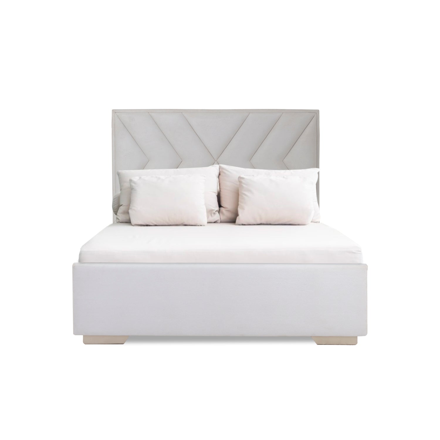 Cama Doble Vallarta Microfibra Beige, Champaña