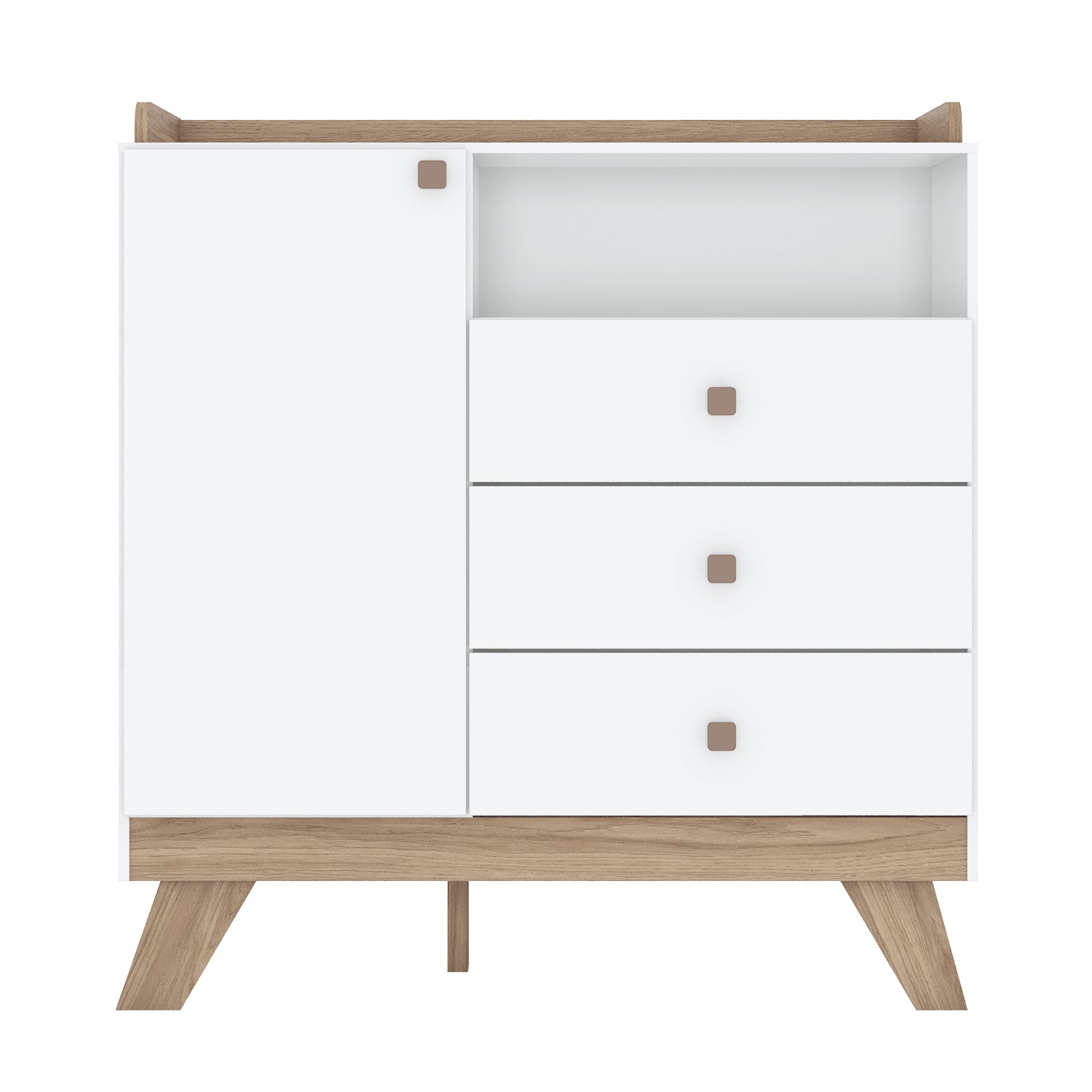 Cómoda Buxy Blanco, Natural