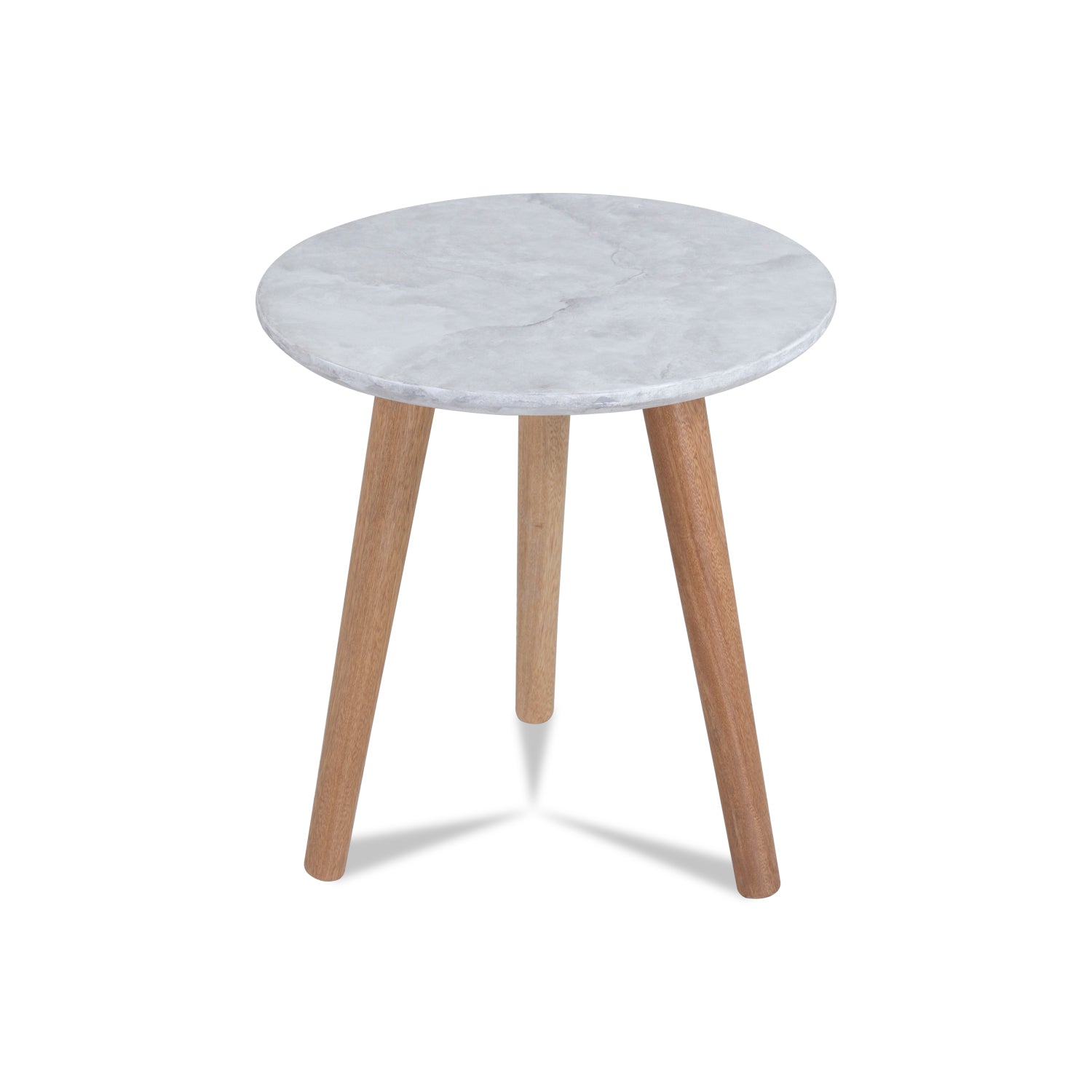 Mesa De Noche Cavani Natural, Marmolizado