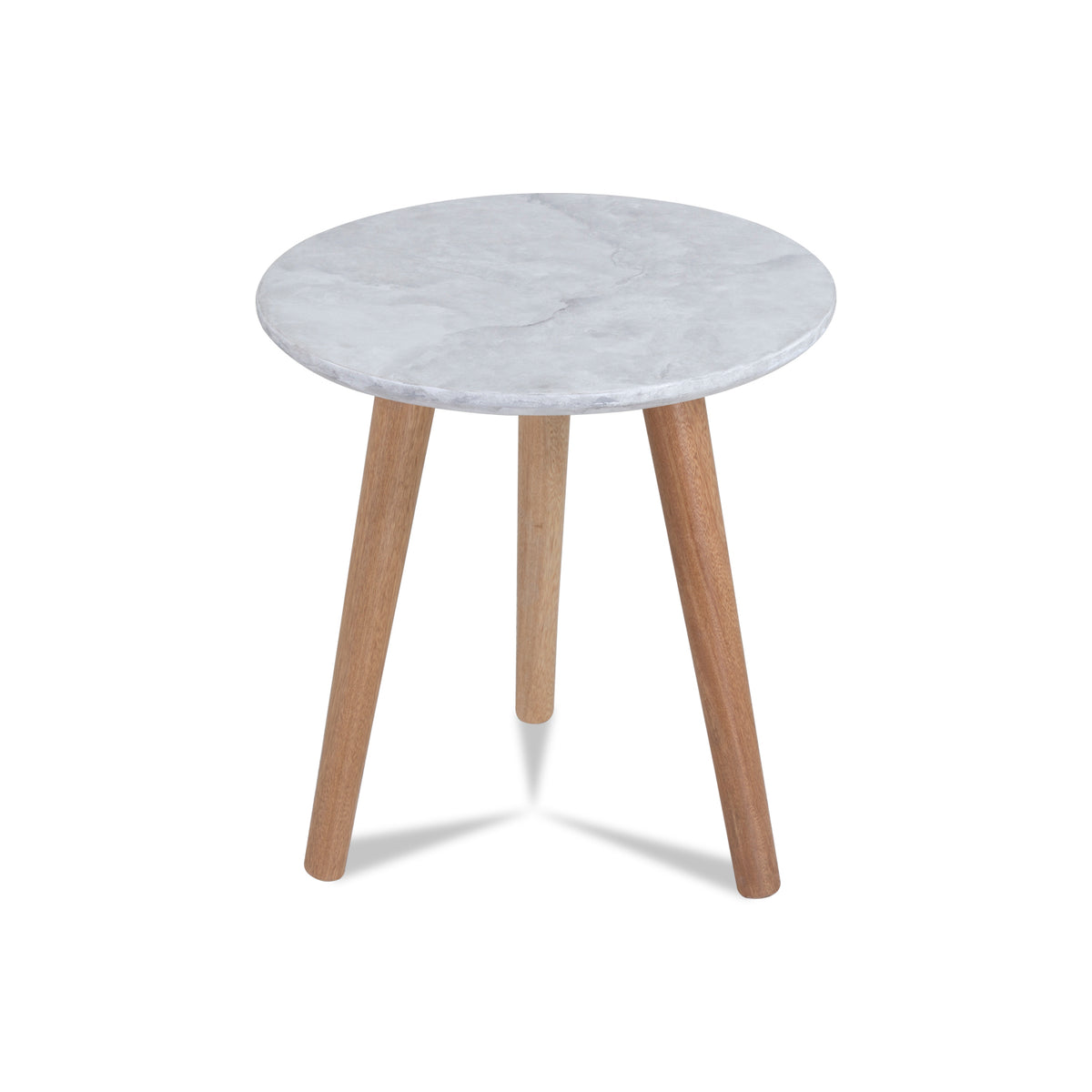 Mesa De Noche Cavani Natural, Marmolizado