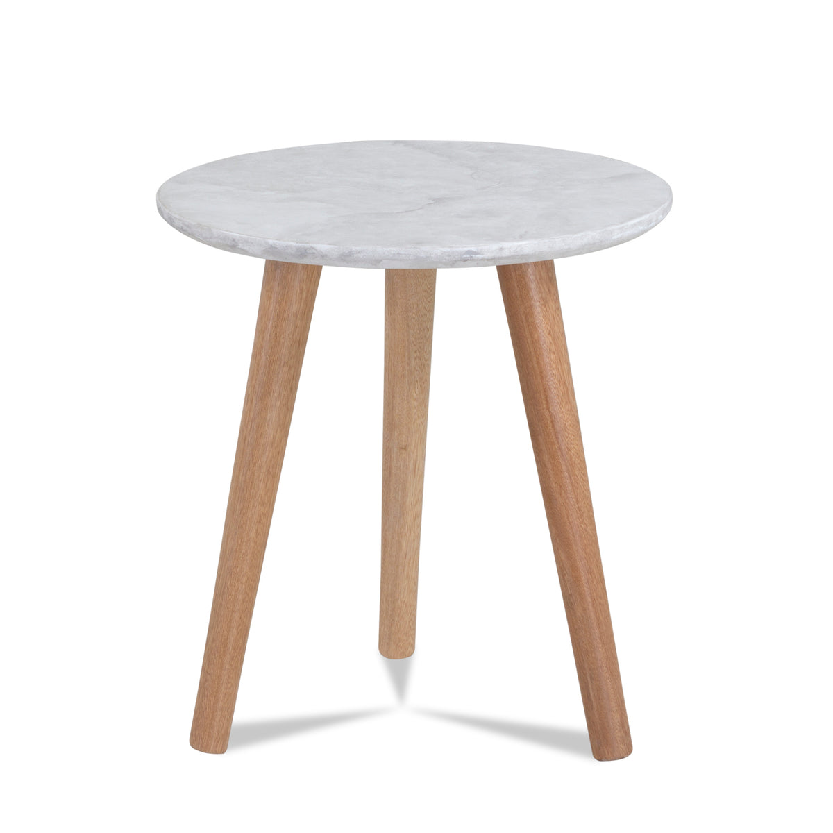 Mesa De Noche Cavani Natural, Marmolizado