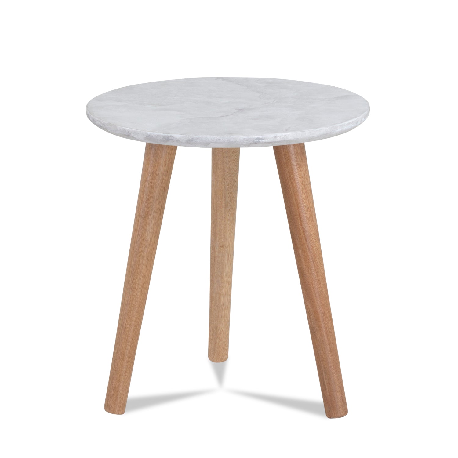 Mesa De Noche Cavani Natural, Marmolizado