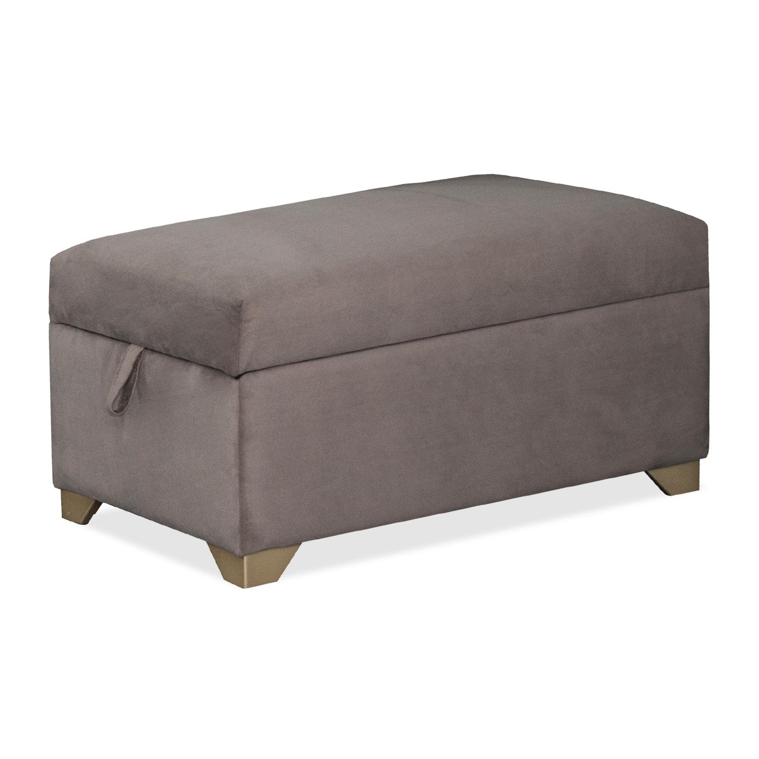 Puff Baul Line Velvet London Taupe, Champaña