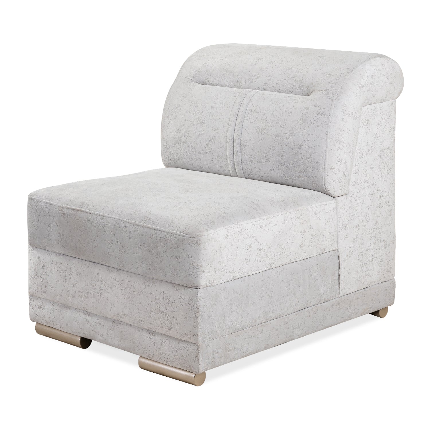 Poltrona Nizza Velvet Eleganza Plata, Champaña
