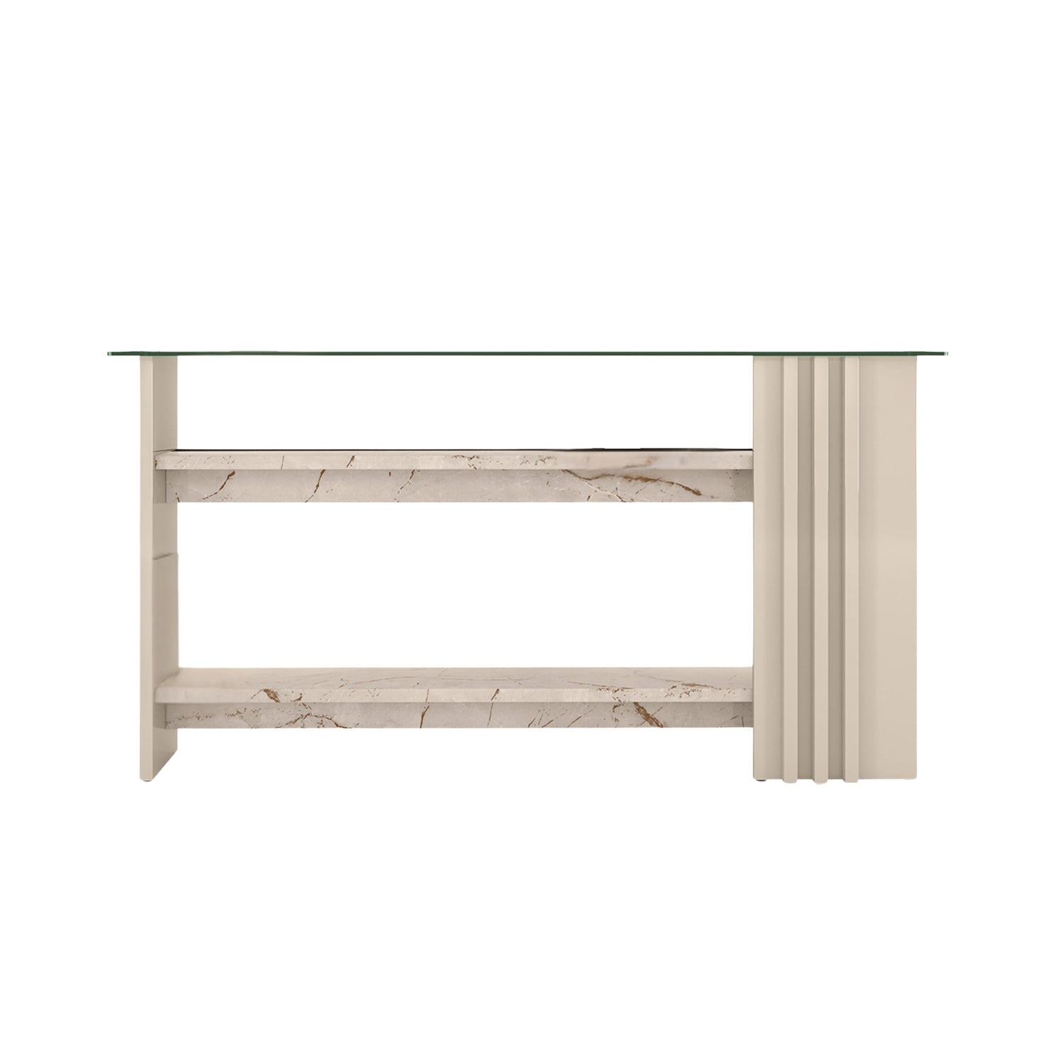 Consola Luka Off White, Marmol