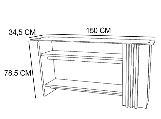 Consola Luka Off White, Marmol