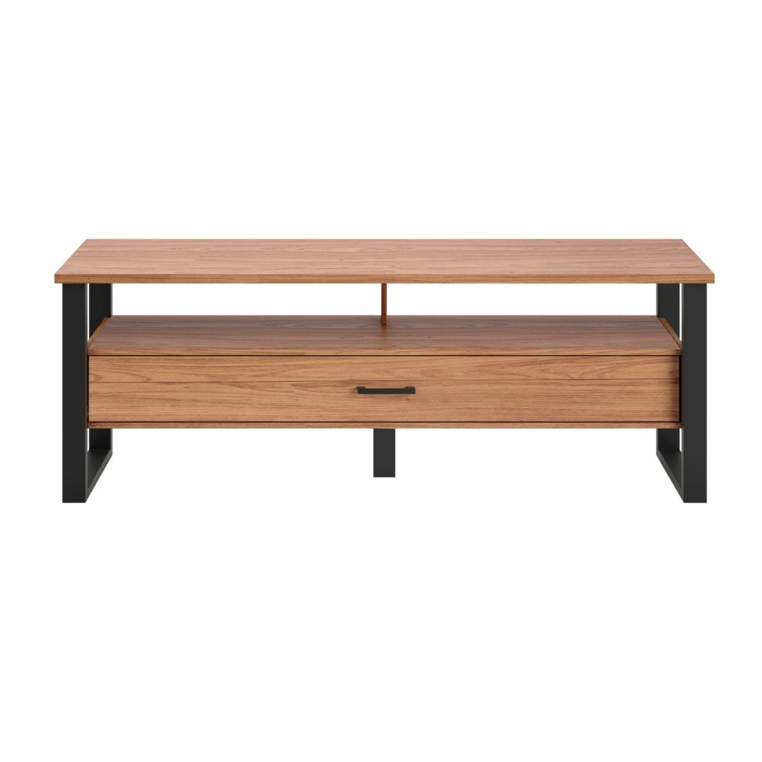 Mesa De Tv Cox Natural, Negro 140X60